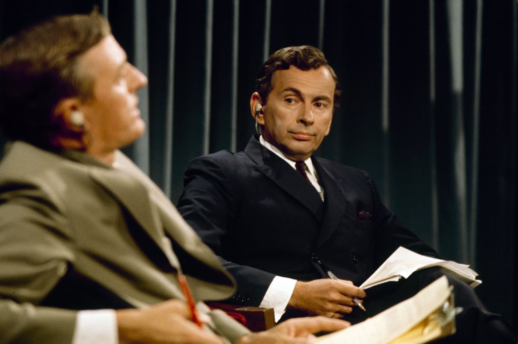 ABC NEWS - ELECTION COVERAGE 1968 - "Convention Coverage" - Airdate in August 1968. (Photo by ABC Photo Archives/ABC via Getty Images) WILLIAM BUCKLEY;GORE VIDAL